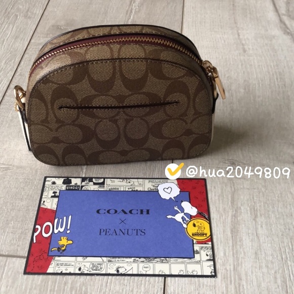 Coach X Peanuts Mini Satchel With Varsity Patches - Picture 8 of 13